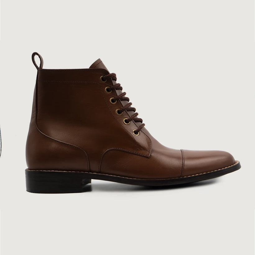 Knight Derby Marron Bottines en cuir pour Homme