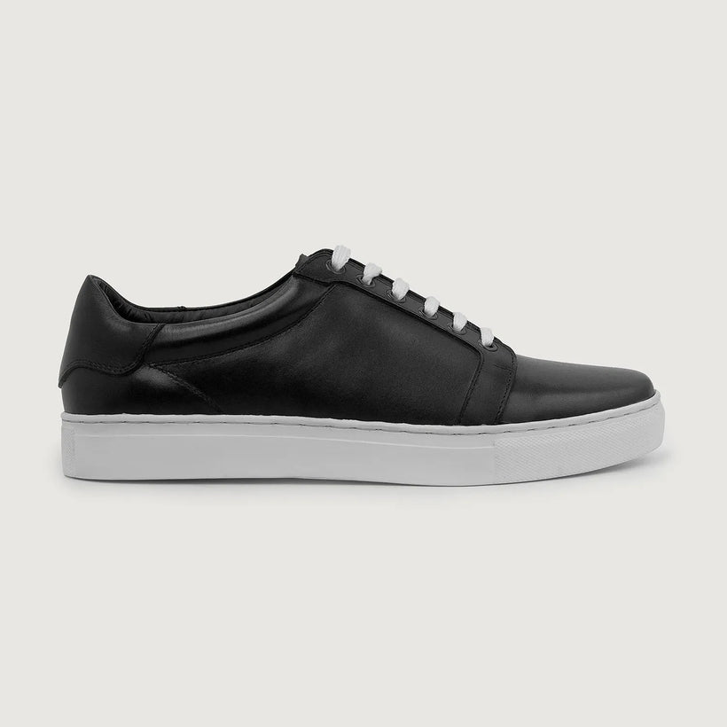 Carter Runn Noir Leather Sneakers pour Homme