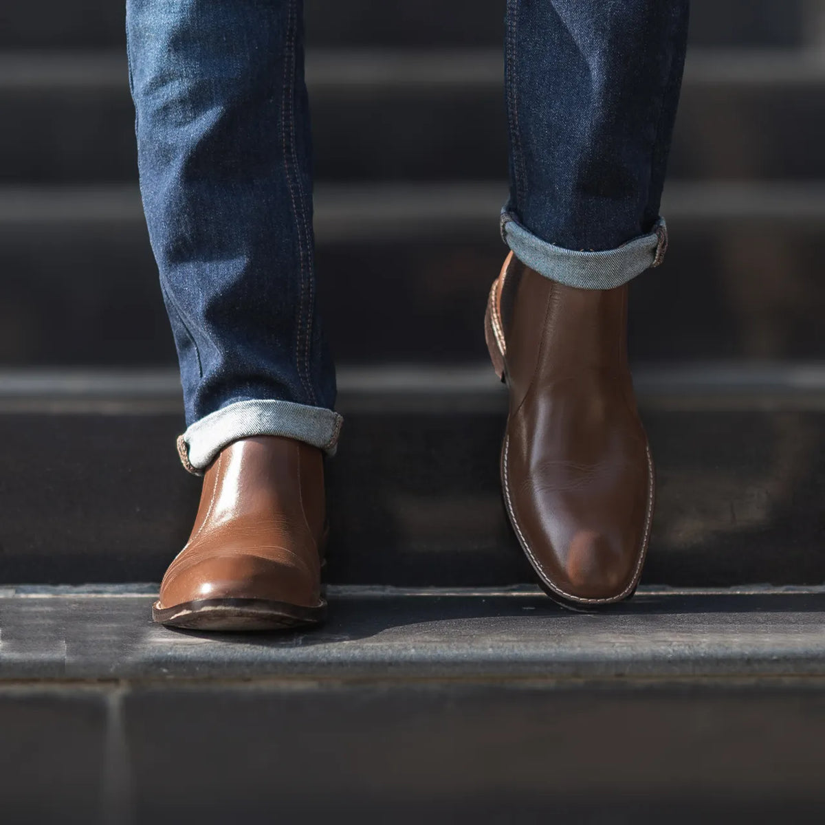 Styled On-Foot Perspective Demonstrating Ankle Fit & Silhouette on Model