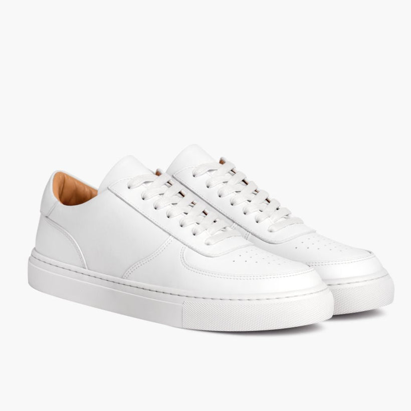 Court Blanc Leather Sneakers pour Femme