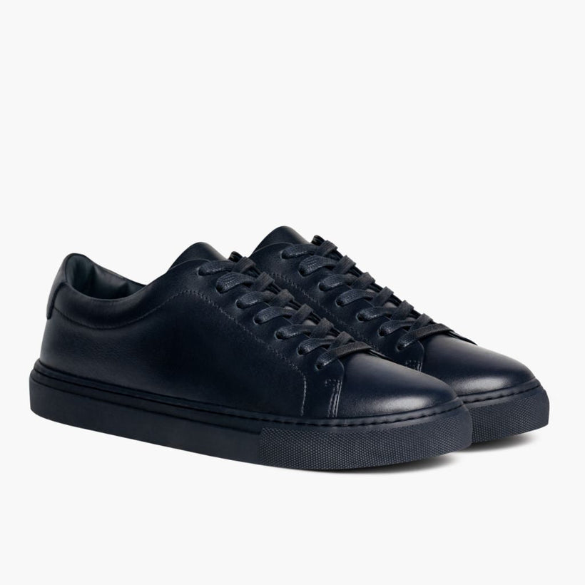 Encore Navy Leather Sneakers pour Femme