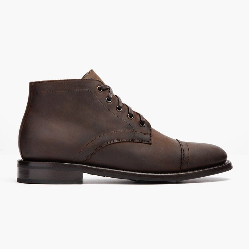 Cadet Tobacco Leather Boots pour Homme