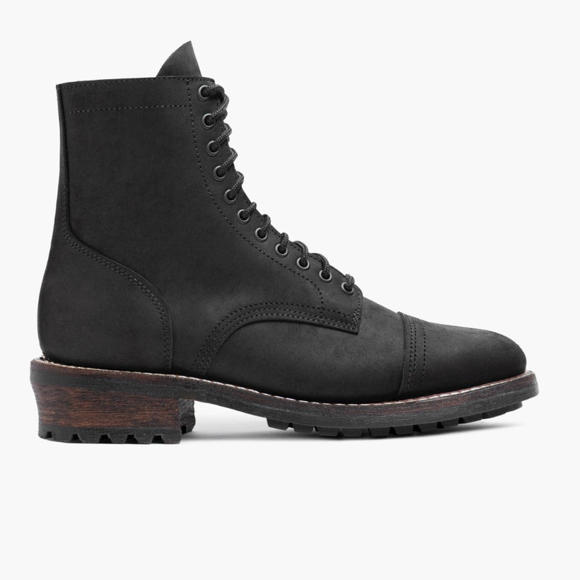 Logger Noir Mat Bottines en cuir pour Homme