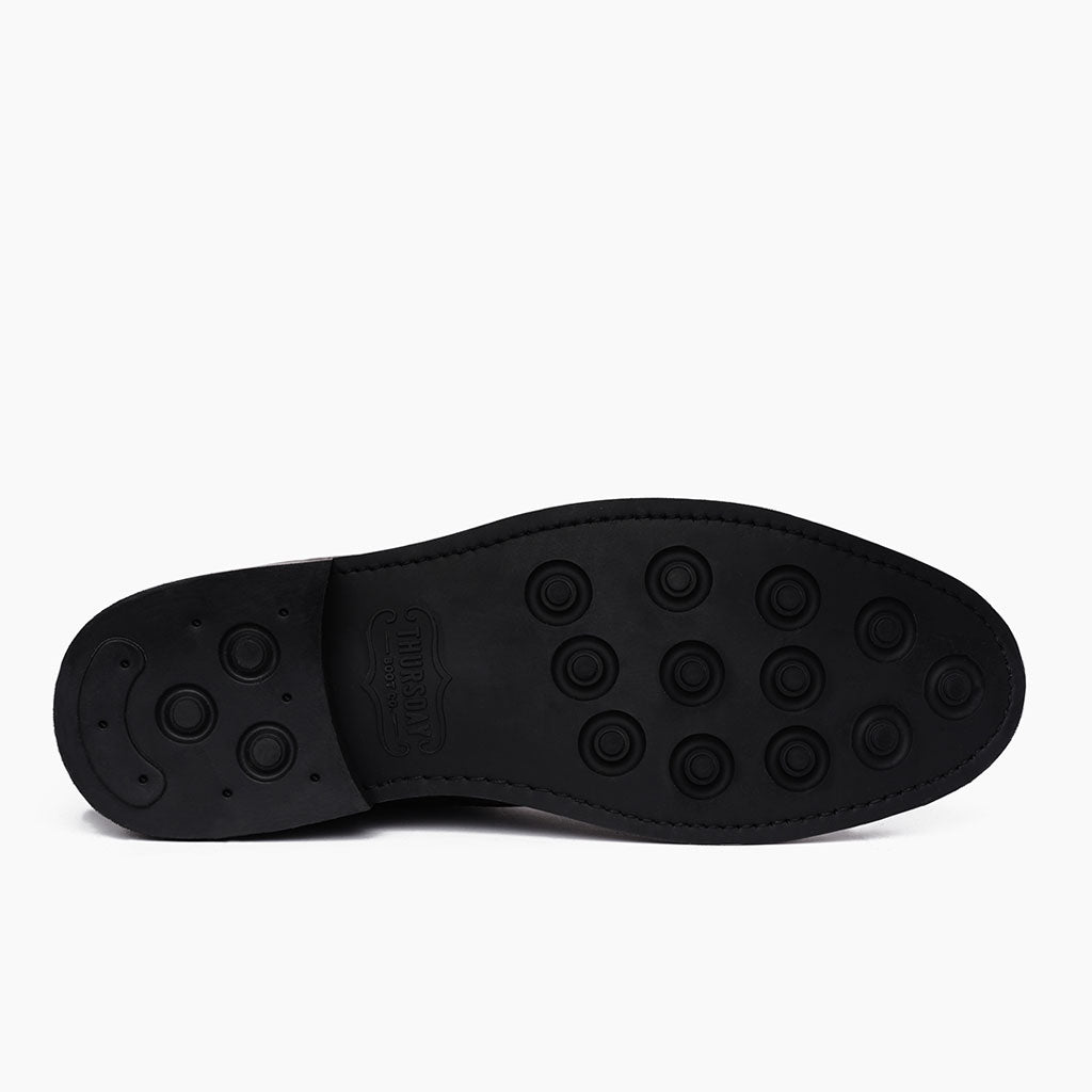 High-Traction Rubber Outsole & Lug Tread Pattern on Scout Marron Bottines en cuir pour Homme For Men