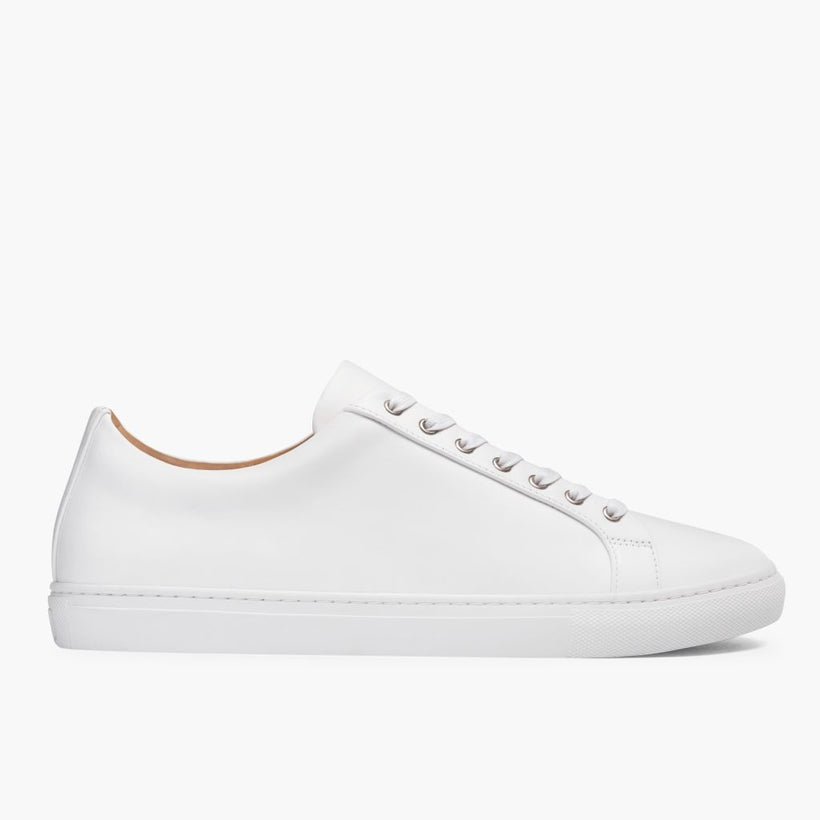 Premier Low Top Blanc Leather Sneakers pour Homme