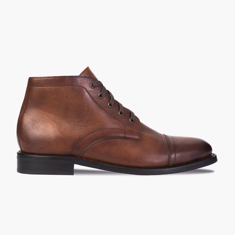 Cadet Walnut Leather Boots pour Homme