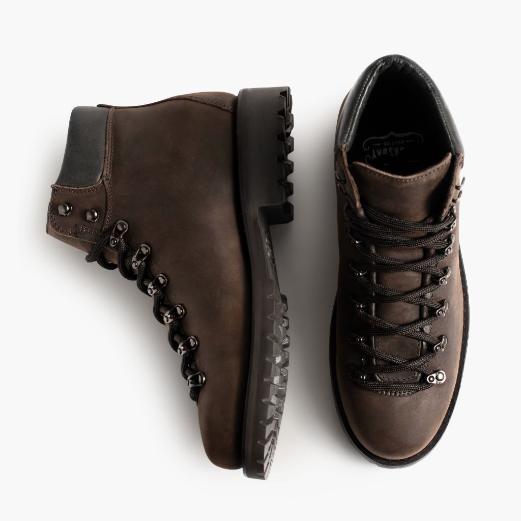 Commander Tabac Bottines en cuir pour Homme - Contrefort de talon renforcé & surpiqûres doubles de précision