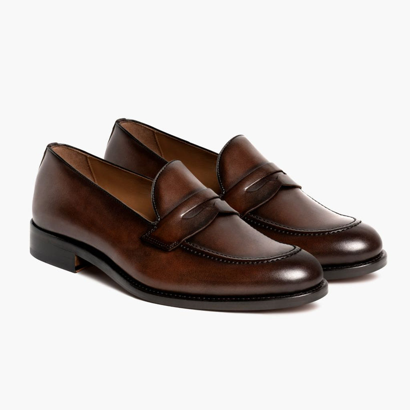 Lincoln Rich Mahogany Leather Sneakers pour Homme