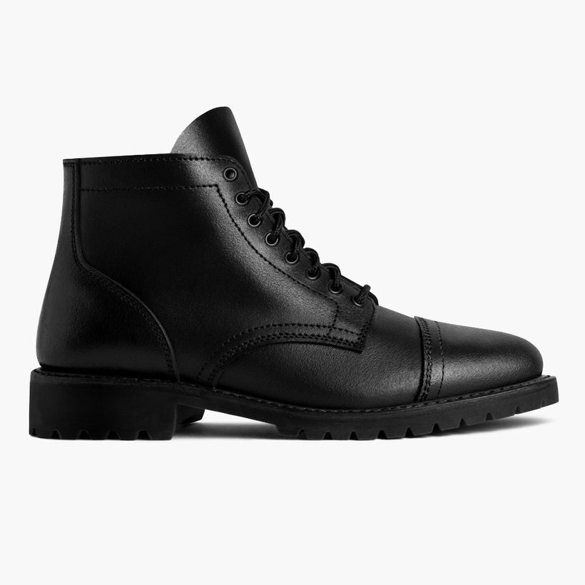 Vanguard Noir Waxed Roughout Bottines en cuir pour Homme