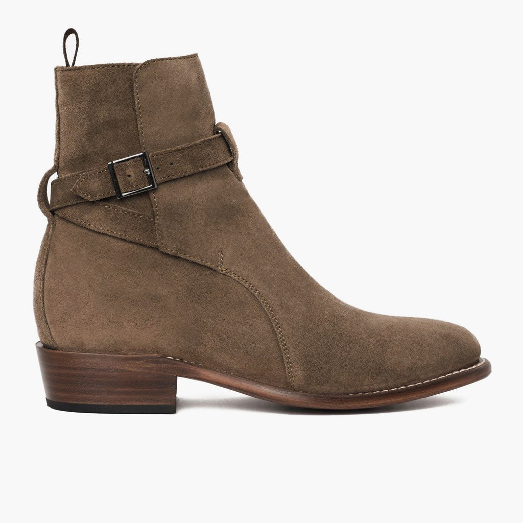 Black Full-Grain leather Boots - Montage cousu Goodyear & détail de l'embout avant
