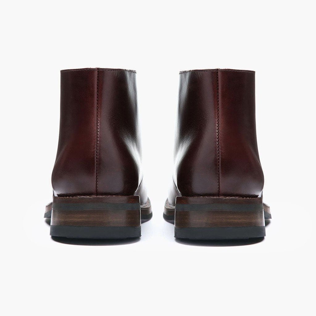 Scout Marron Bottines en cuir pour Homme For Men - Contrefort de talon renforcé & surpiqûres doubles de précision