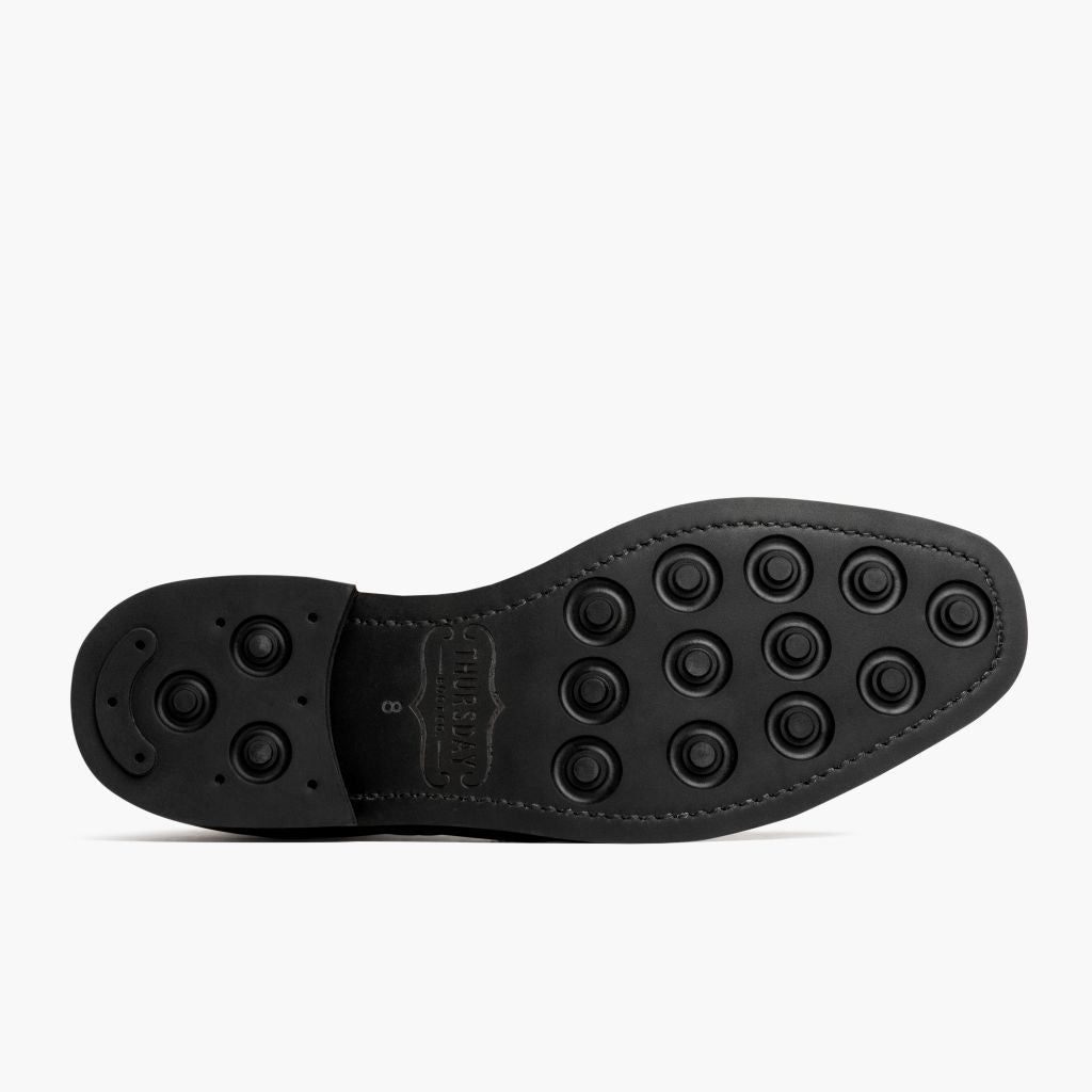 High-Traction Rubber Outsole & Lug Tread Pattern on Wingtip Color #77 Bottines en cuir pour Homme For Men
