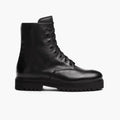 Combat Noir Bottines en cuir pour Femme