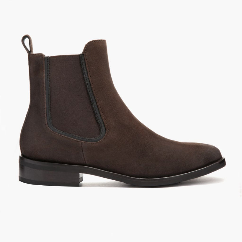Duchess Marron Foncé Suede Bottines en cuir pour Femme