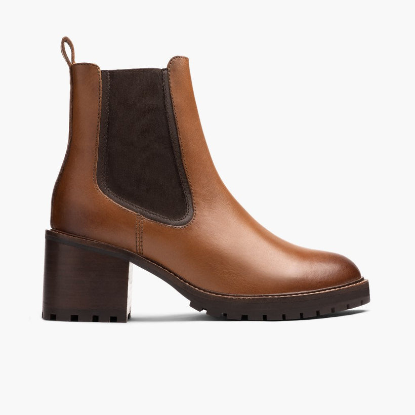 Knockout Caramel Bottines en cuir pour Femme