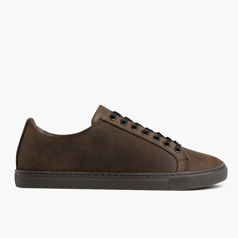 Premier Low Top Tobacco Leather Sneakers pour Femme
