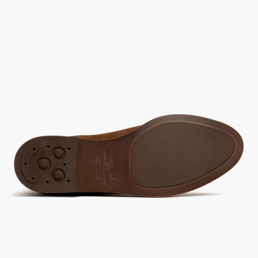 High-Traction Rubber Outsole & Lug Tread Pattern on Dreamer Cannelle Bottines en cuir pour Femme