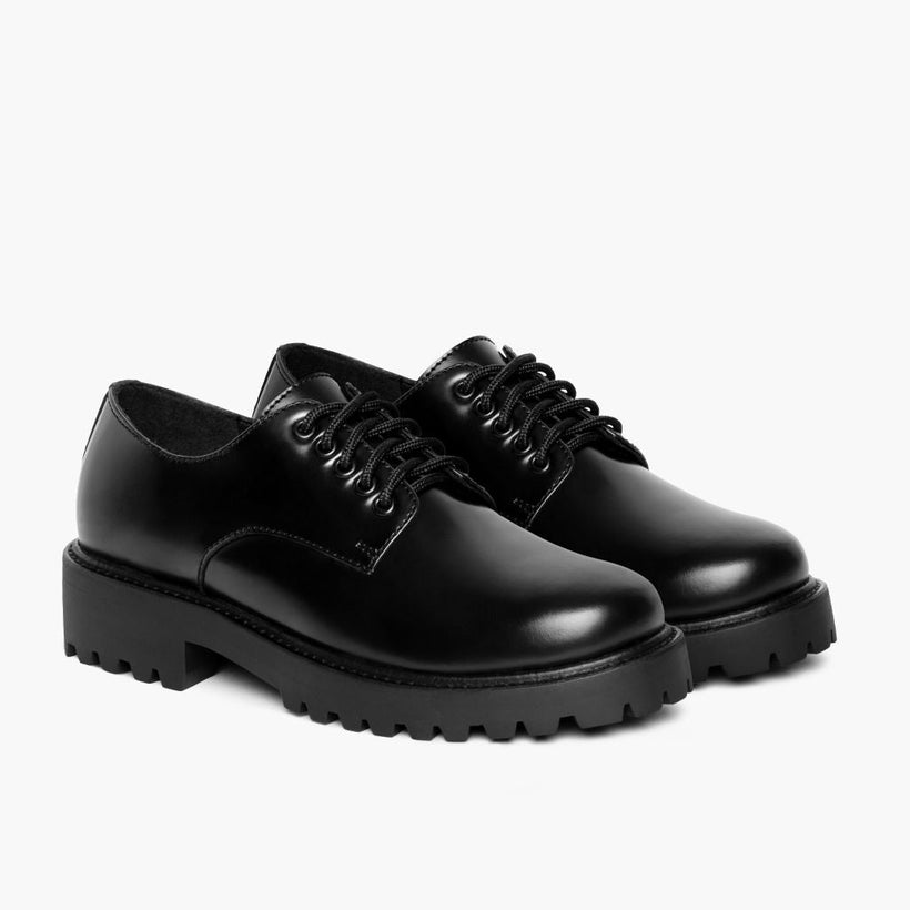 Renegade Noir Leather Sneakers pour Femme
