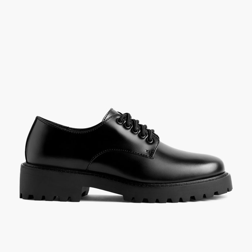 Renegade Noir Leather Sneakers pour Femme