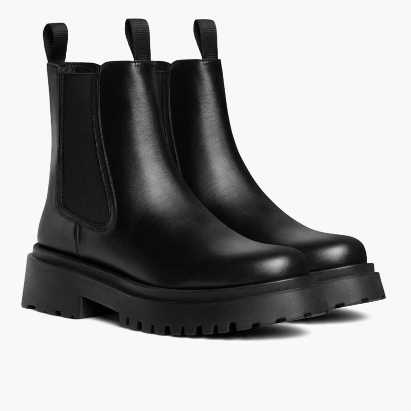 Legend Platform Noir Bottines en cuir pour Femme