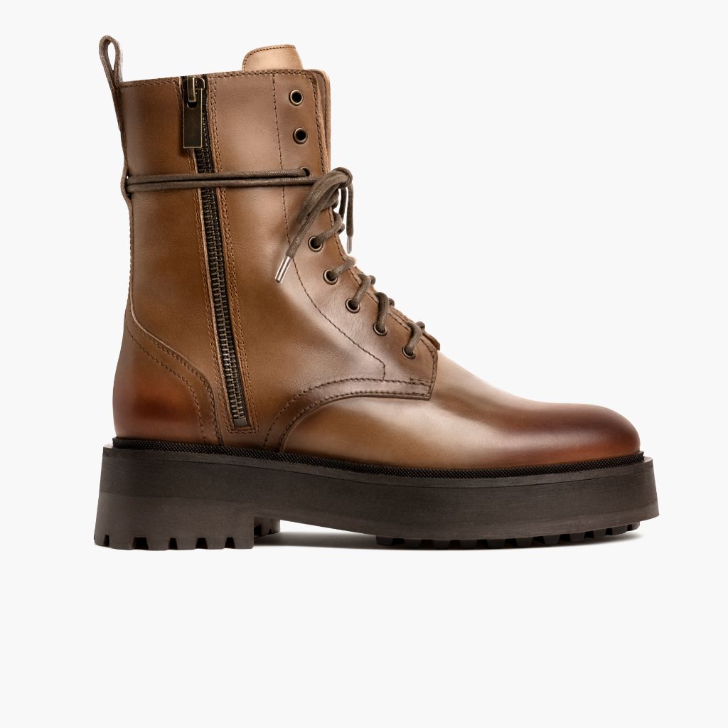 Quest Natural Bottines en cuir pour Femme - Contrefort de talon renforcé & surpiqûres doubles de précision