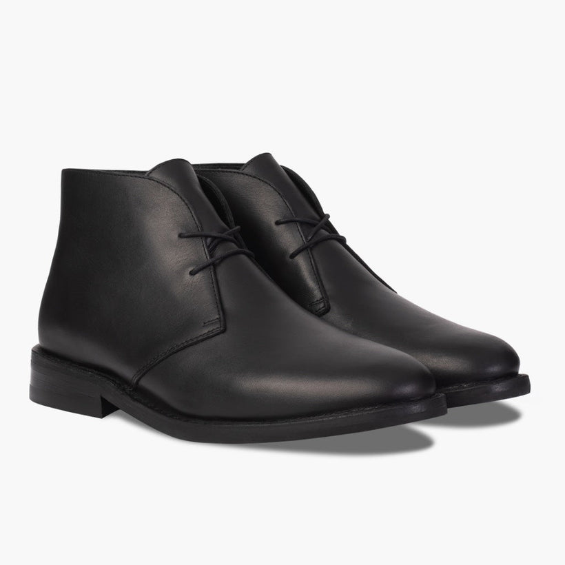 Scout Noir Bottines en cuir pour Homme