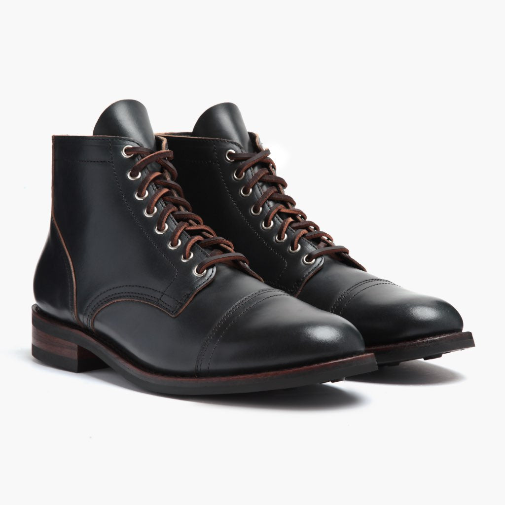 Vanguard Indigo Bottines en cuir pour Homme For Men in Classic Full-Grain Leather - Vue de profil | Acheter en ligne