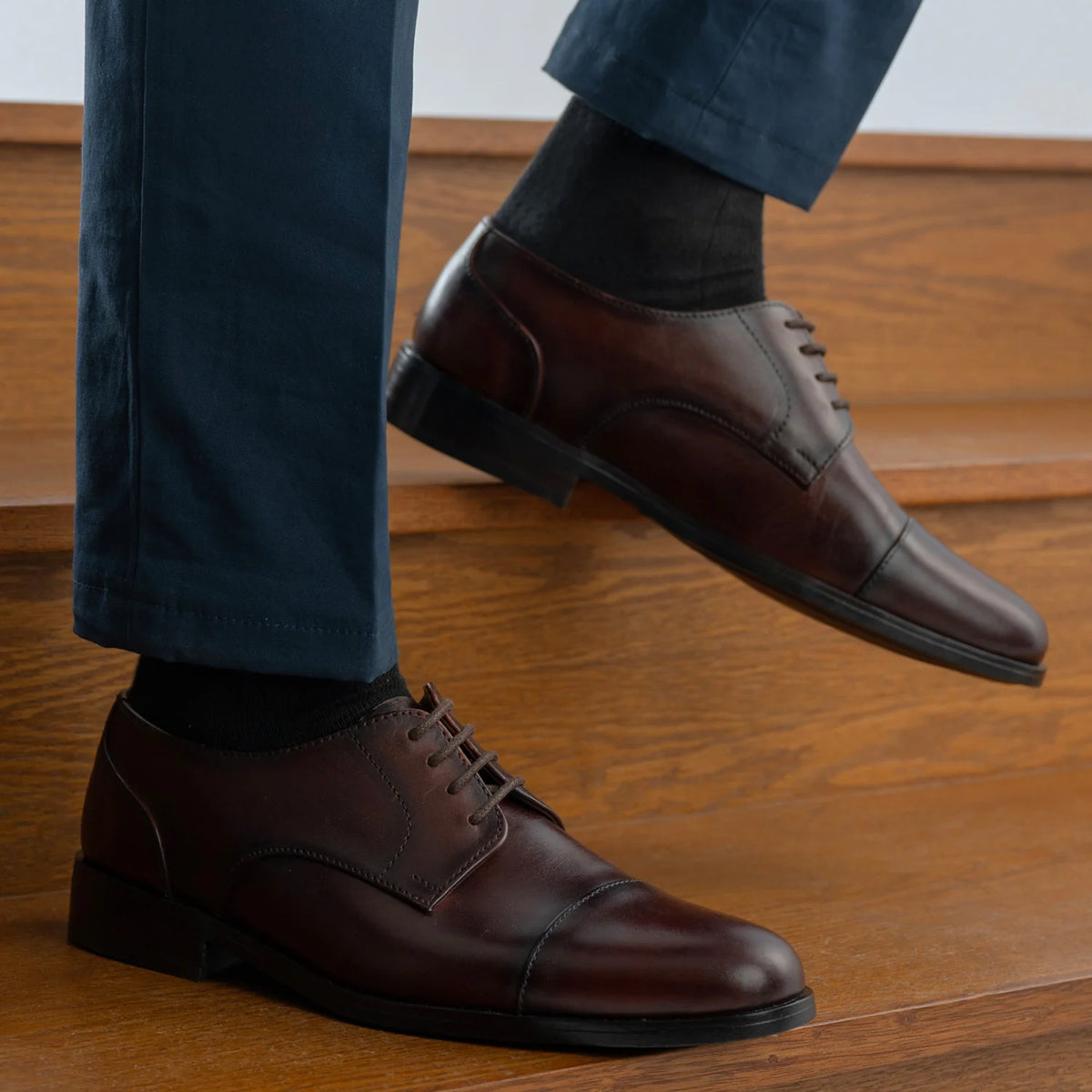 Orlaven Attorney Derby Burnished Marron Chaussures en cuir - StudGuard pour Homme footwear image 9