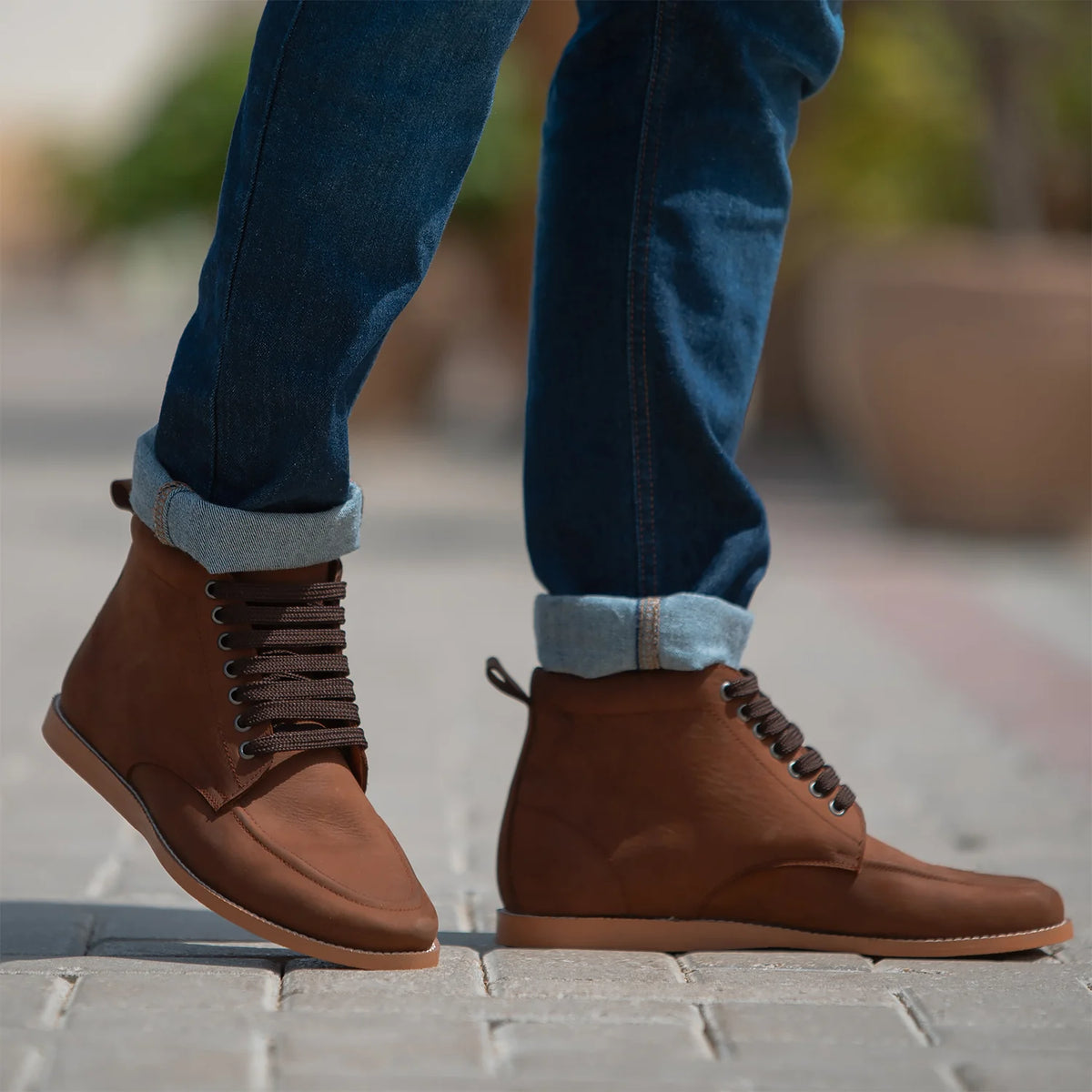 Orlaven Bearman Moc Toe Pull-up Marron Bottines en cuir pour Homme footwear image 9