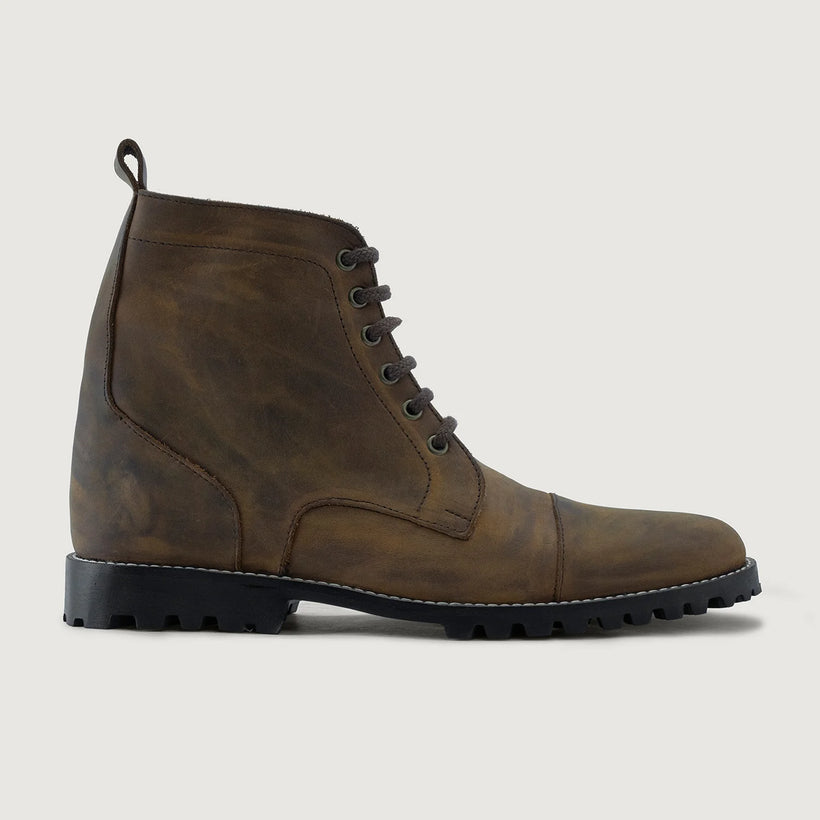 Knight Derby Cuivre Brûlé Pullup Bottines en cuir - TerraGrip pour Homme