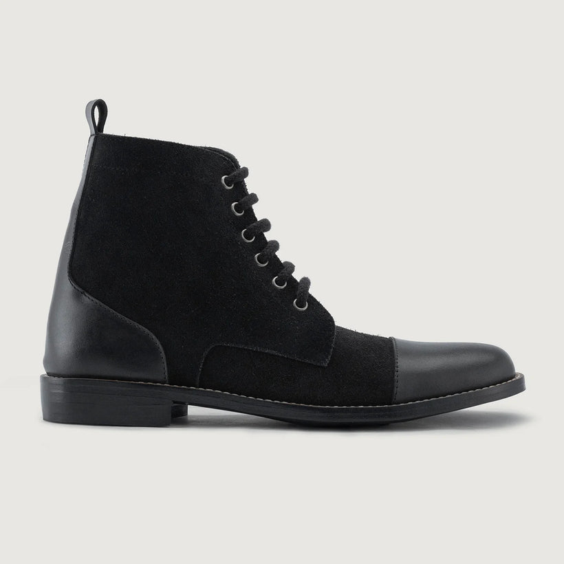 Knight Derby Hybrid Noir Bottines en cuir - StudGuard pour Homme