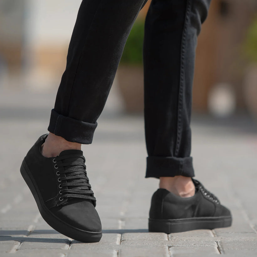 Murphy Low Top Noir Nubuck Baskets pour Homme