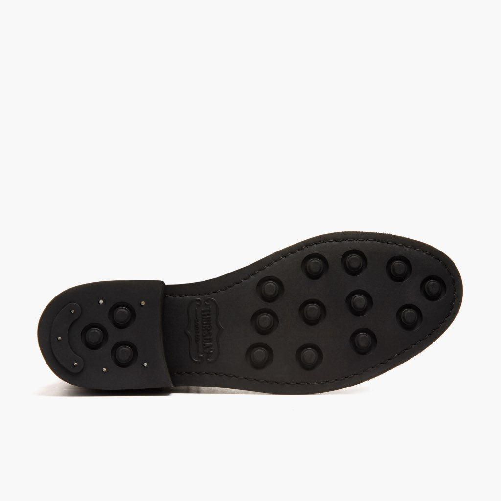 High-Traction Rubber Outsole & Lug Tread Pattern on Captain Tabac Bottines en cuir pour Femme