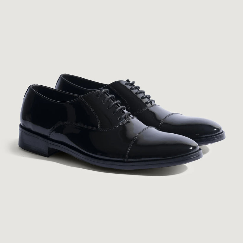 Professor Oxford Noir Chaussures en cuir verni pour Homme