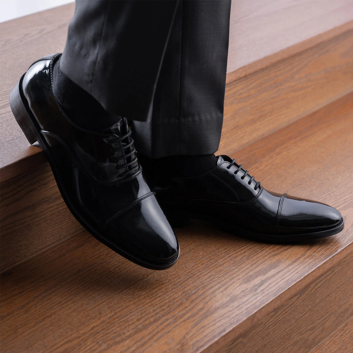 Orlaven Professor Oxford Noir Chaussures en cuir verni pour Homme footwear image 9