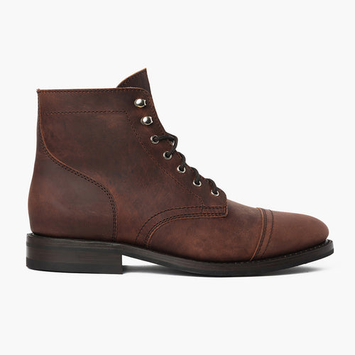 Classic Full-Grain leather Boots - Goodyear Welt Construction & Front Toe Box Detail