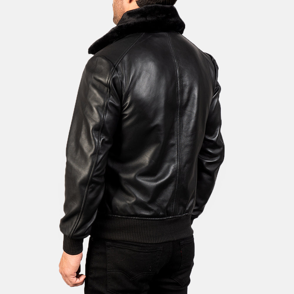 Authentic Sheepskin Leather with Semi-aniline Finish Grain Texture &amp; Heavy-Duty Seam Stitching Detail