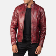 Alex Veste Motard en Cuir pour Homme – Vue produit alternative 4
