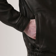 Alfred Blouson Bomber en Cuir pour Homme – Vue produit alternative 6
