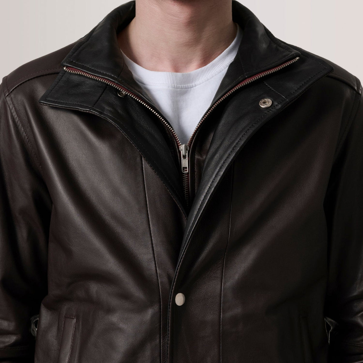 Alfred Blouson Bomber en Cuir pour Homme – Vue produit alternative 4