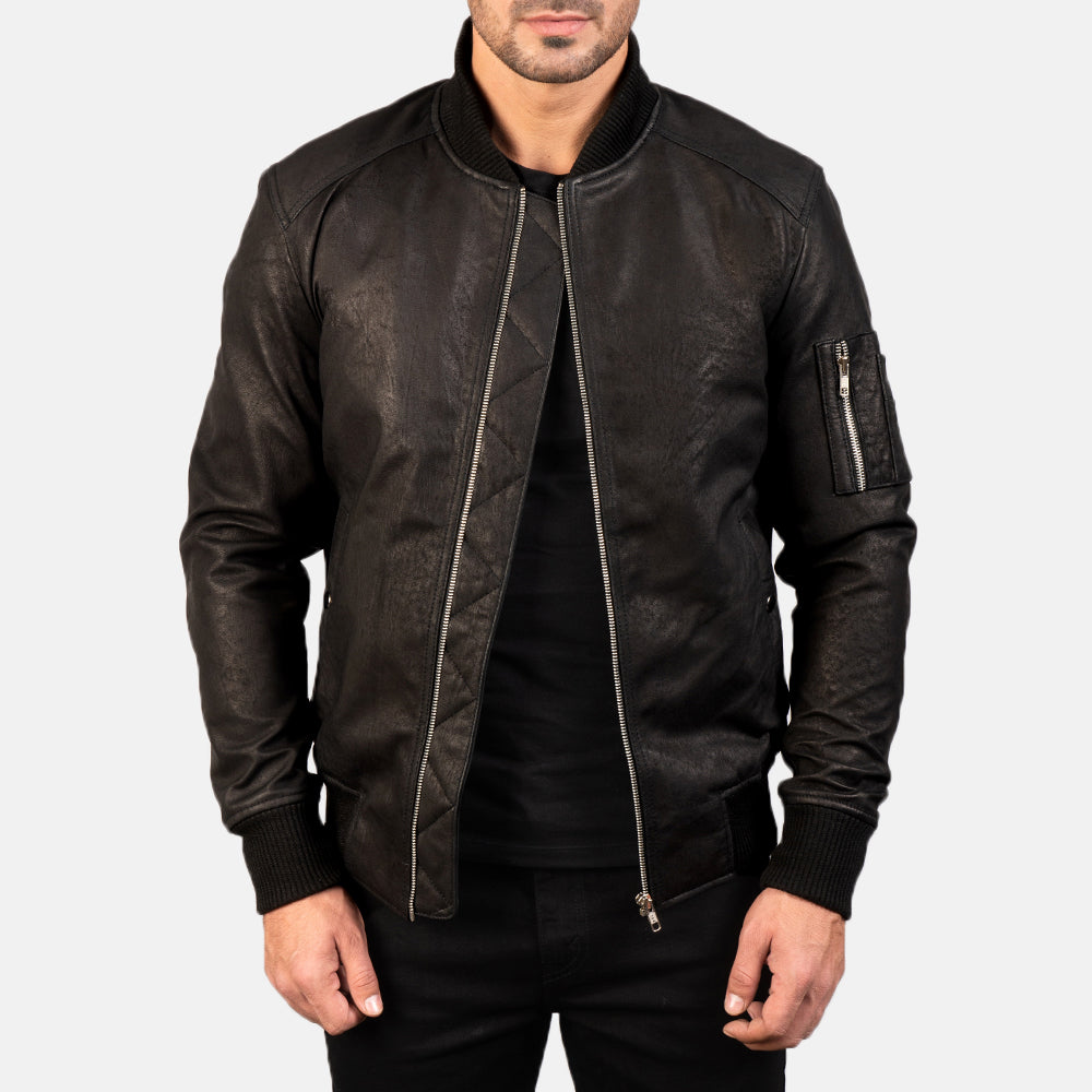
Bomia MA-1 Blouson Bombardier en Cuir pour Homme – alternate product view 1