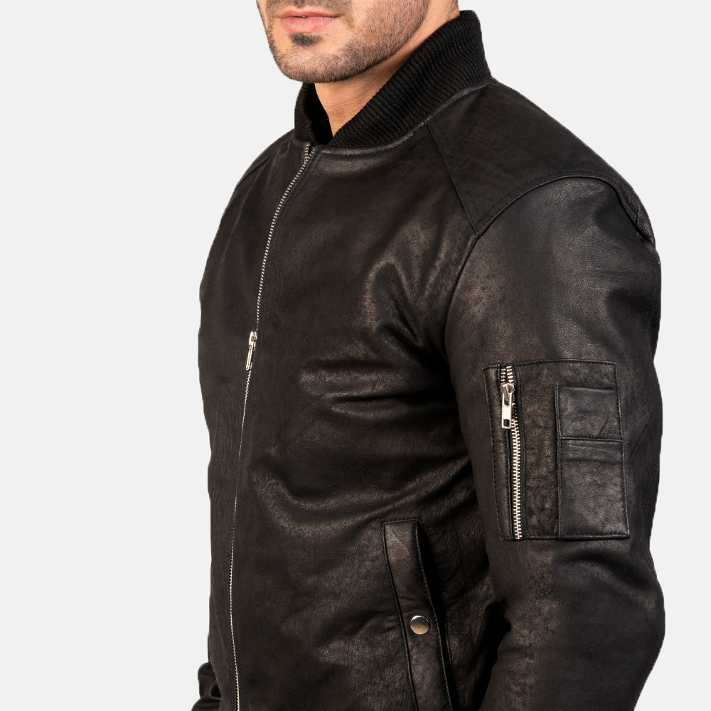
Bomia MA-1 Blouson Bombardier en Cuir pour Homme – alternate product view 5