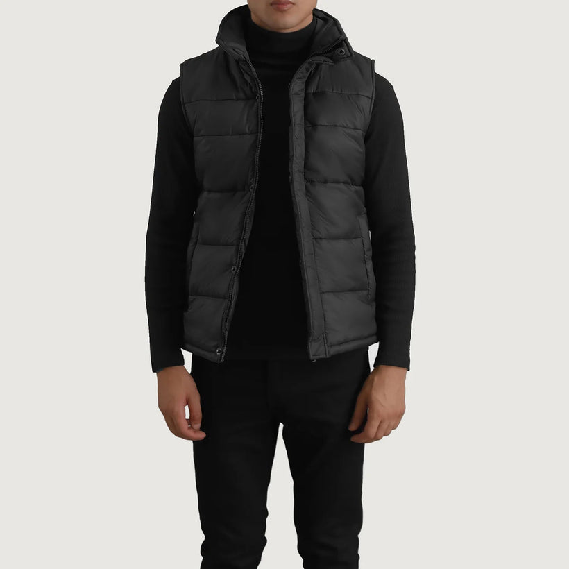 Bryan Noir Doudoune sans manches pour Homme