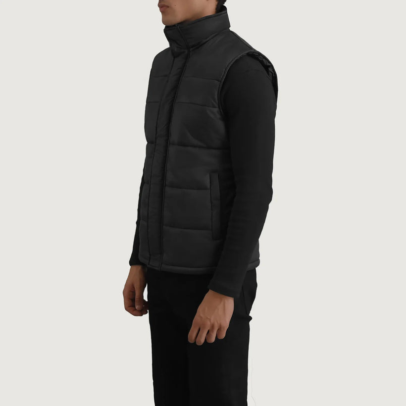 Bryan Noir Doudoune sans manches pour Homme