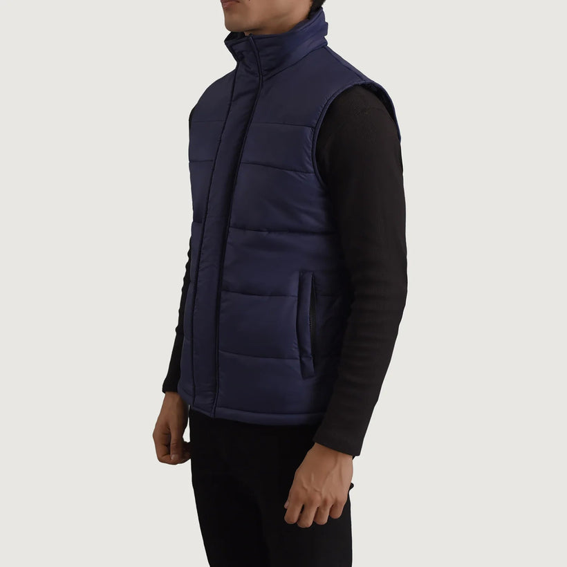 Bryan Bleu Doudoune sans manches pour Homme