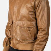Coffmen Blouson Bomber en Cuir pour Homme – Vue produit alternative 6