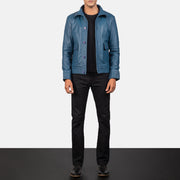 Columbus Blouson Bomber en Cuir pour Homme – Vue produit alternative 3