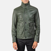 Columbus Blouson Bomber en Cuir pour Homme – Vue produit alternative 4