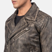 
Danny Matelassé Veste Motard en Cuir pour Homme – alternate product view 5