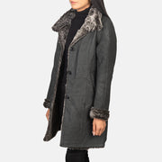 
Erica Shearling Manteau en Cuir pour Femme – alternate product view 2